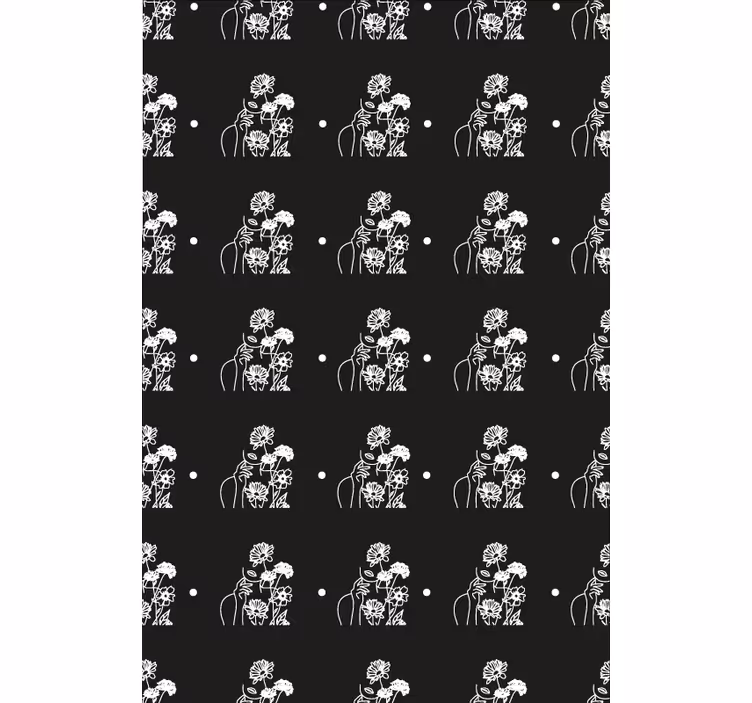 Blumentapete frau und sonnenblumen minimalistisches design - TenStickers