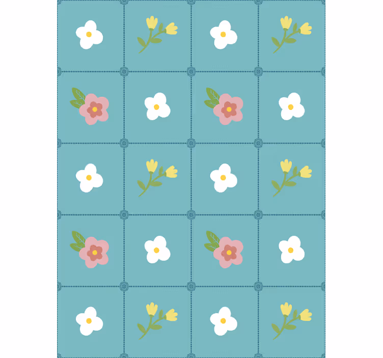 Tapete florale ornamente im granny chic stil - TenStickers