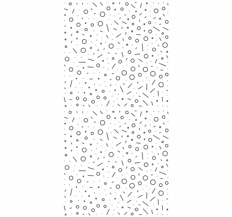 Tapete hochzeit muster in schwarz-weiß formen - TenStickers