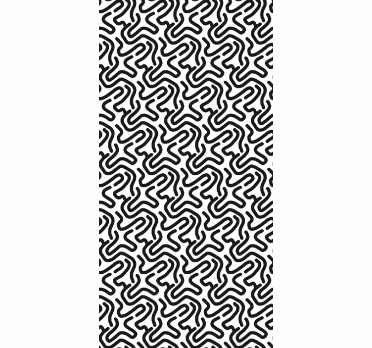 Tapete hochzeit mit labyrinthmuster - TenStickers