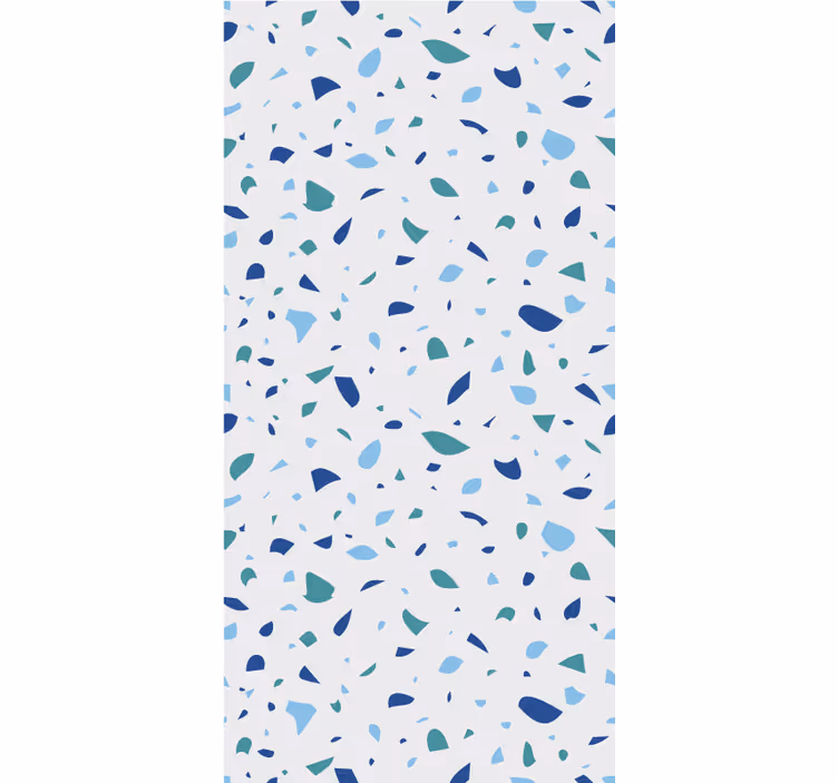 Tapete hochzeit in blau-tönen terrazzo - TenStickers