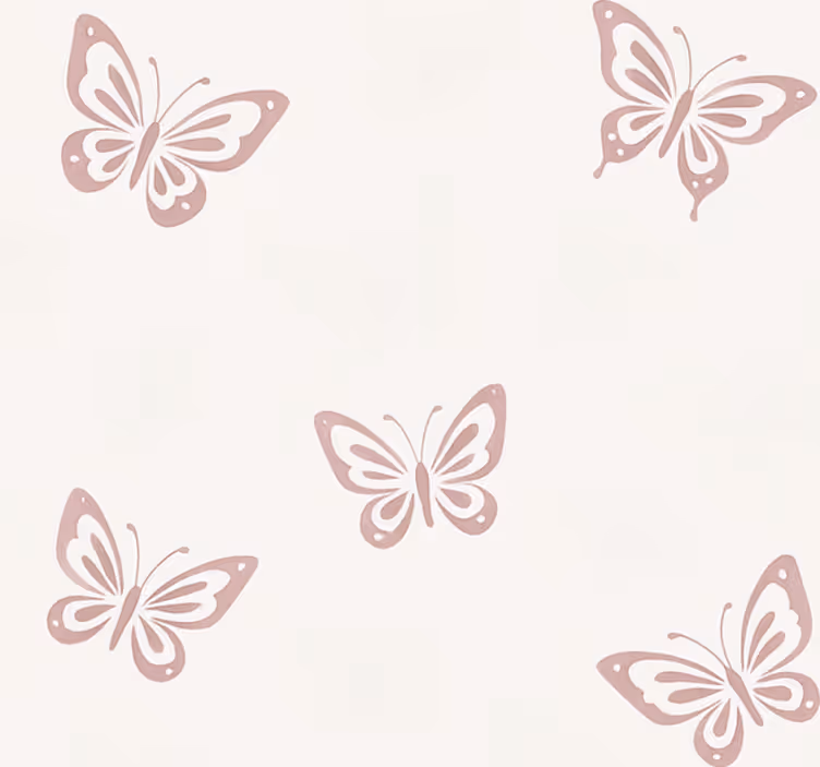 Tapete schlafzimmer verspielt flatternder schmetterling - TenStickers