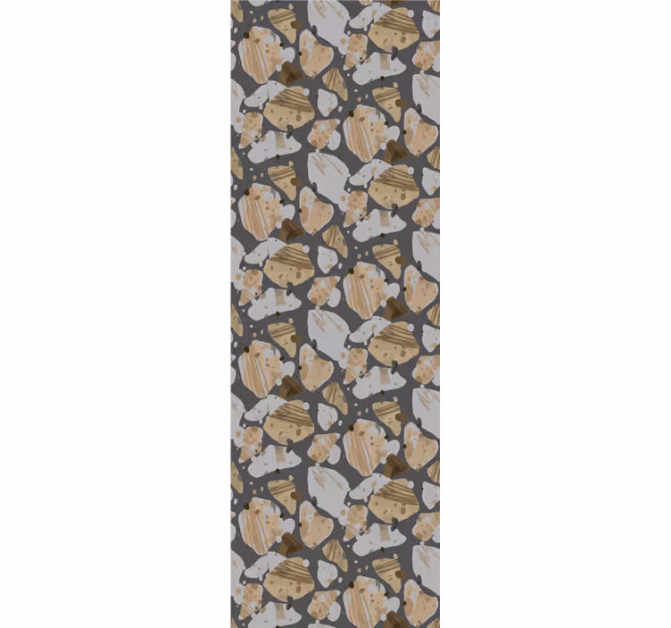 Tapete schlafzimmer mit zement-terrazzo-muster - TenStickers