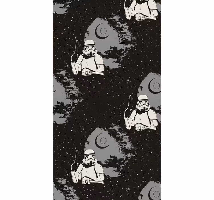 Tapete schlafzimmer im typischen whitetrooper-muster - TenStickers
