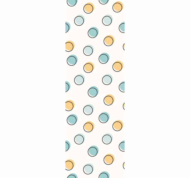 Tapete schlafzimmer mit buntem geometrischen muster - TenStickers