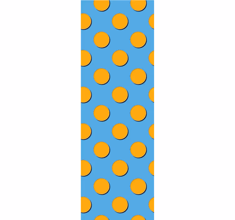 Tapete schlafzimmer mit retro-punktmuster und geometrie - TenStickers
