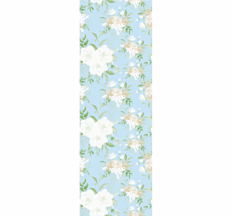 Tapete schlafzimmer im wilden floralen grandmillenial stil - TenStickers