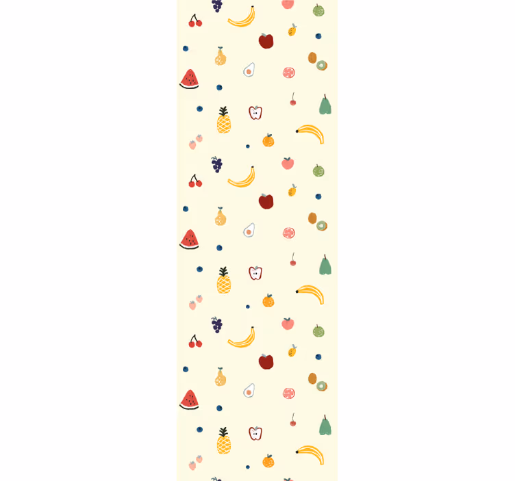 Tapete schlafzimmer mit buntem obstmuster - TenStickers