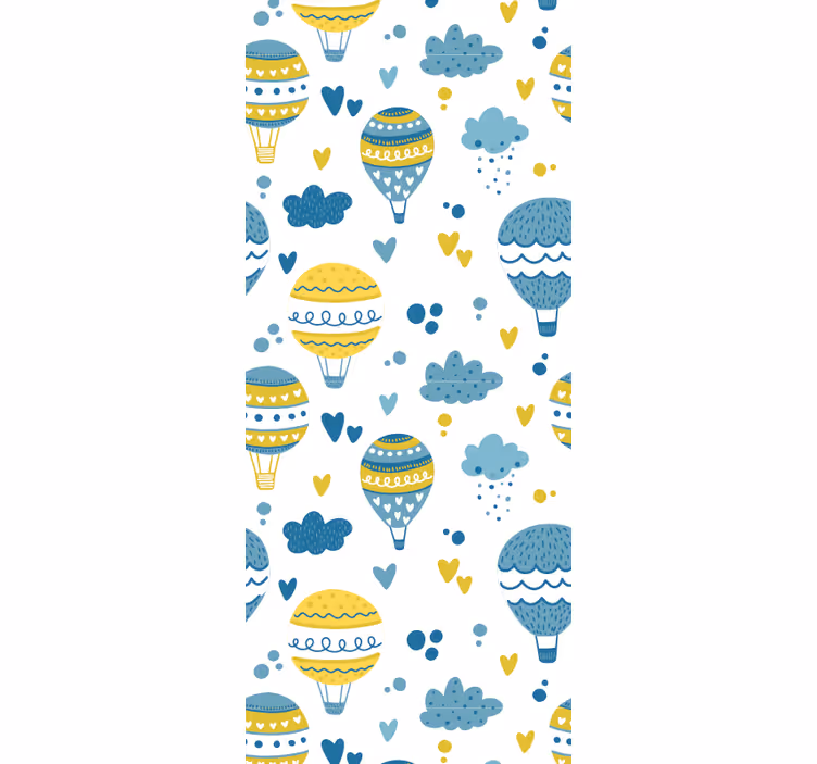 Tapete schlafzimmer bunte ballons und wolken - TenStickers