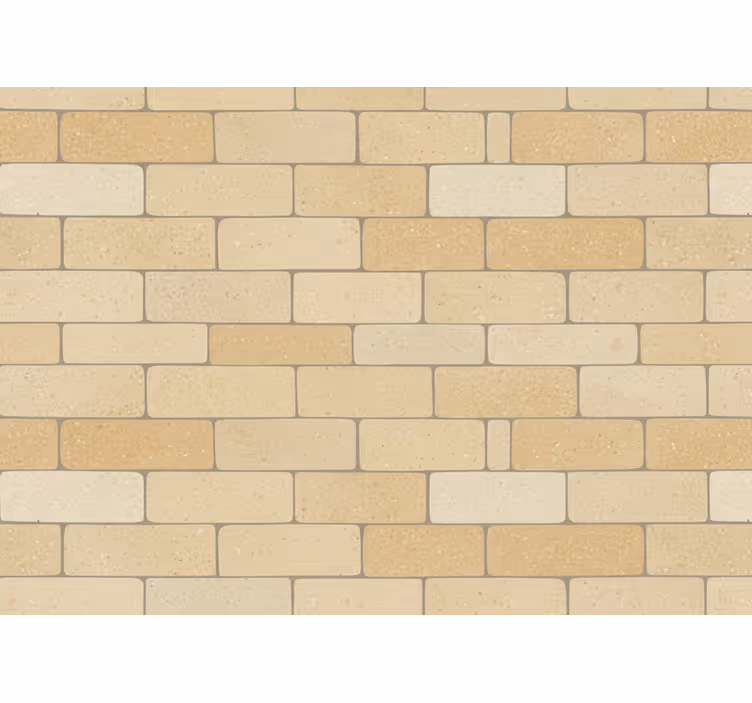 Steintapete beige gelbe ziegel (b0b93z37x8) - TenStickers