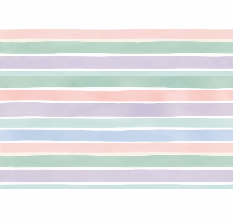 Tapete kinderzimmer sanfte farbstripes - TenStickers