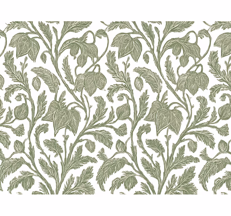 Blumentapete matschgrüne exotische palmen - TenStickers