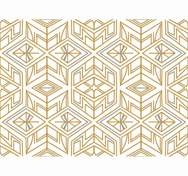 Geometrische tapete modern in gold (b08qztmnp2) - TenStickers