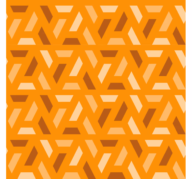 Tapete orange in geometrischen orangetönen - TenStickers