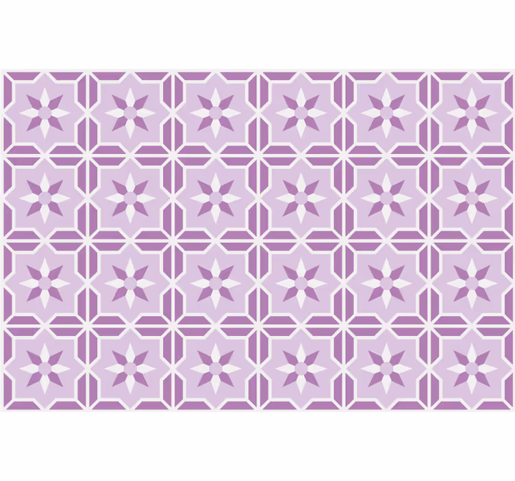Tapete rosa im geometrischen farbton malva - TenStickers