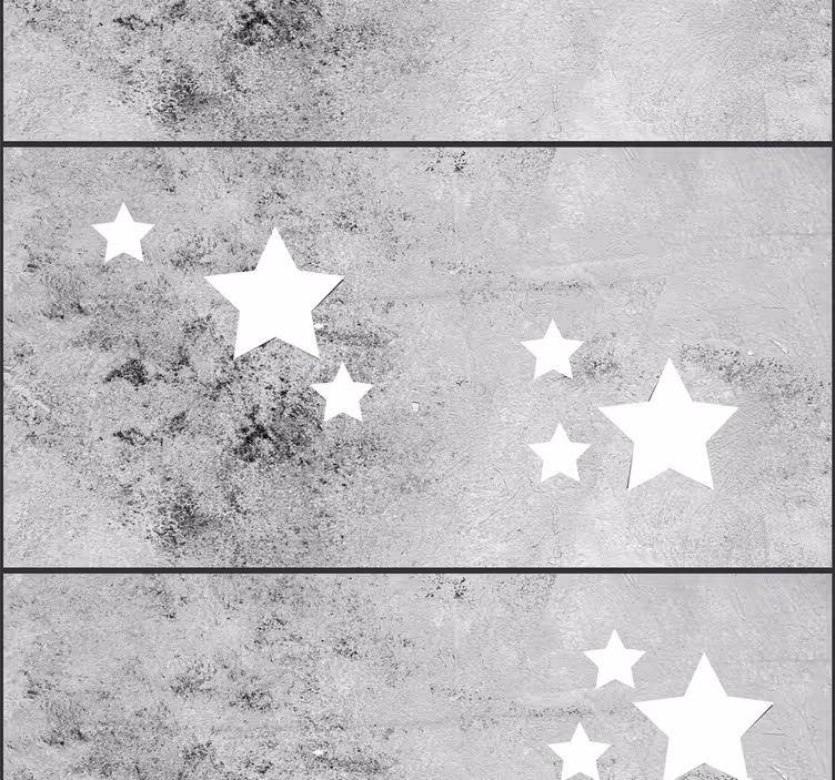 Tapete betonoptik mit Sternen - TenStickers