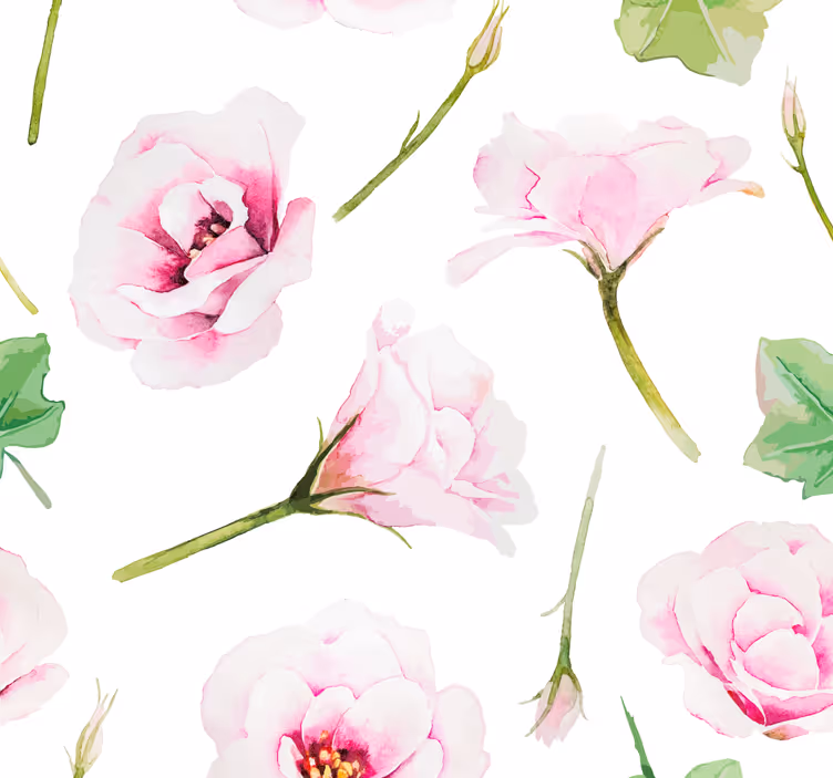 Blumentapete blumen-schlafzimmer-ambiente - TenStickers