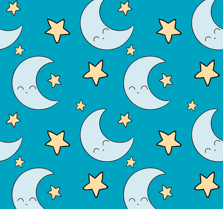 Tapete Sternenhimmel himmlische verträumtheit - TenStickers