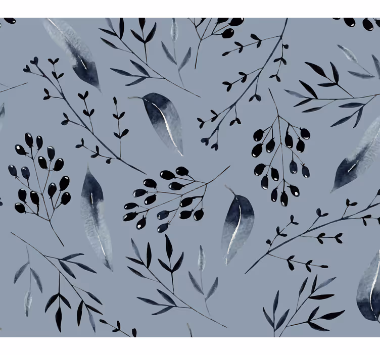 Natur Tapete graue Bäume für Wohnzimmer - TenStickers