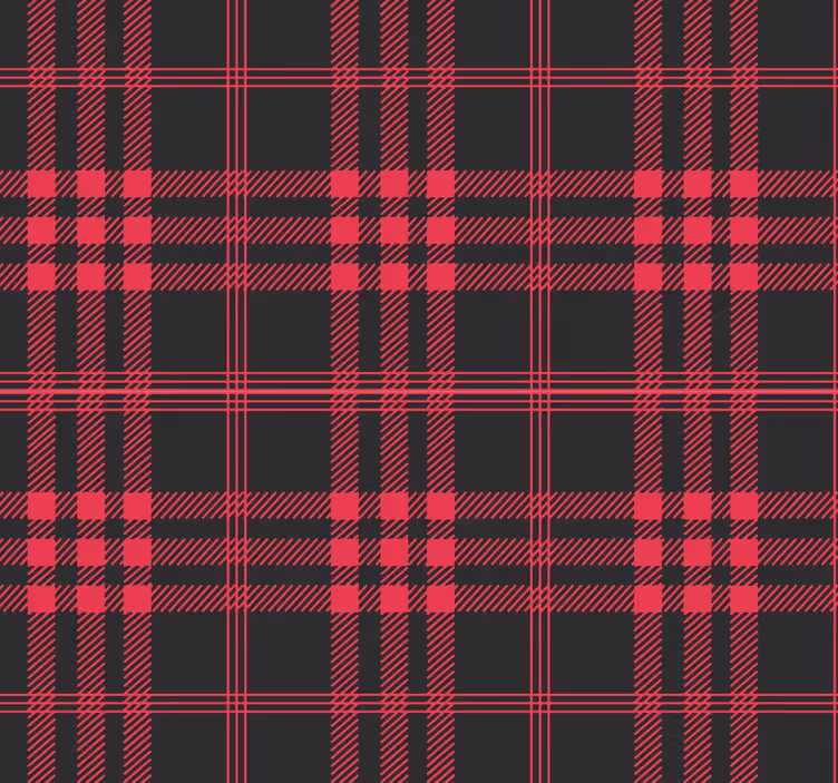 Gestreifte Tapete Weihnachts-tartan-muster - TenStickers