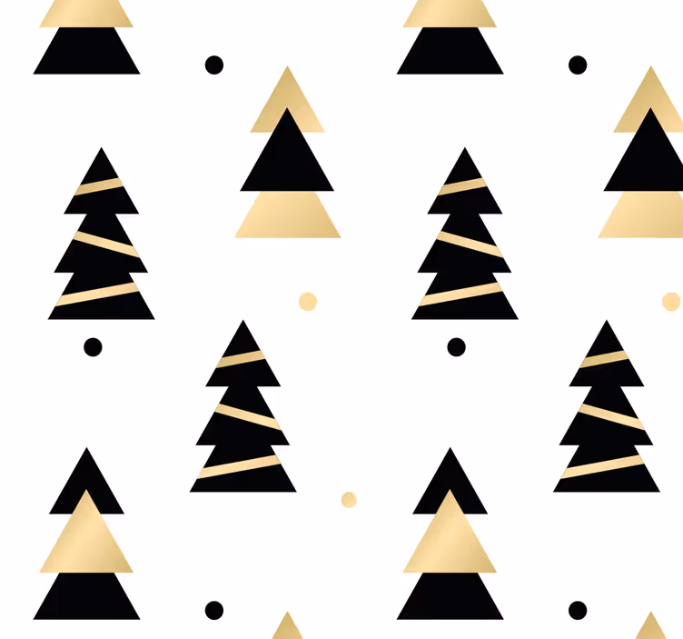 Tapete Weihnachten stilisierte kiefern - TenStickers