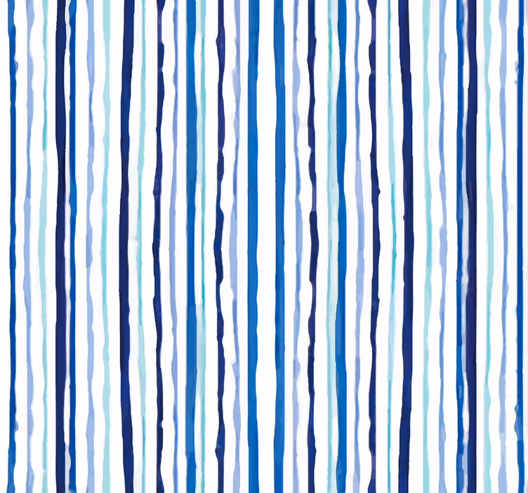 Gestreifte tapete mit blauem vertikalem muster - TenStickers
