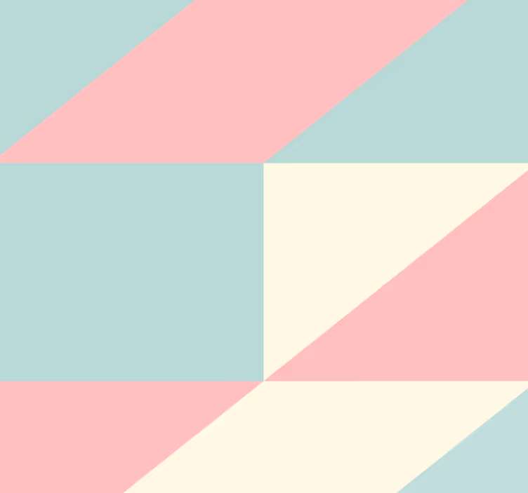 Tapete geometrisch geometrische pastellfarbene dreiecke - TenStickers