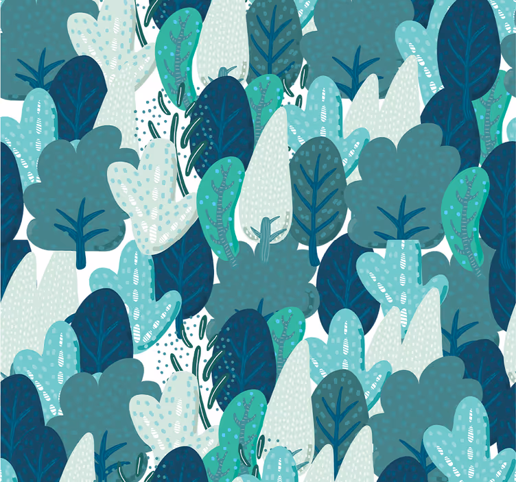Fototapete Natur Cartoon Wald - TenStickers