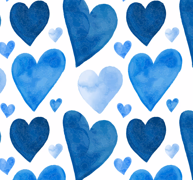 Tapete Tupfen herz-muster - TenStickers