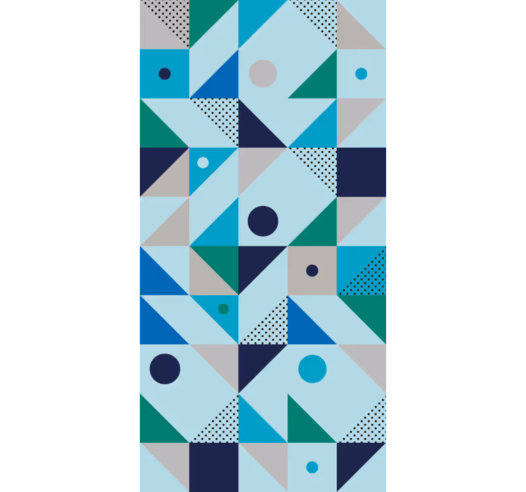 Tapete geometrisch verschmelzung geometrischer formen - TenStickers