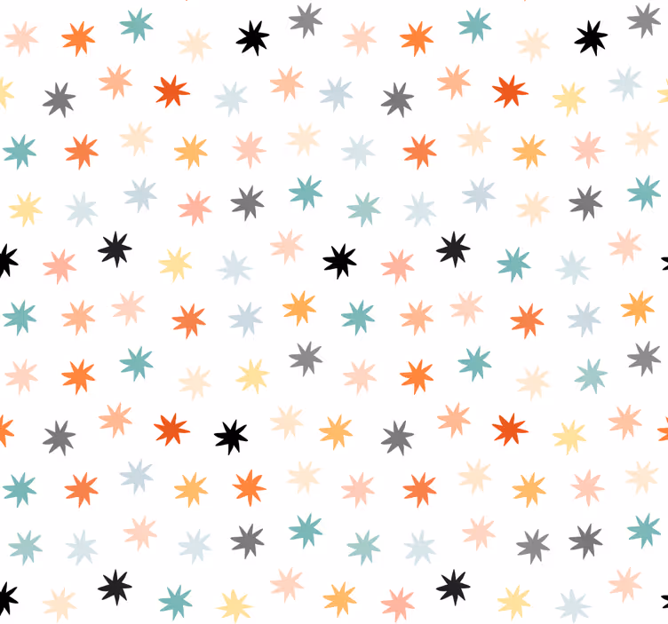 Sterne Tapete Gekrönt - TenStickers