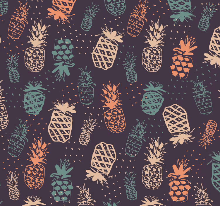 Tapete Küche herbstliche tannenzapfen - TenStickers