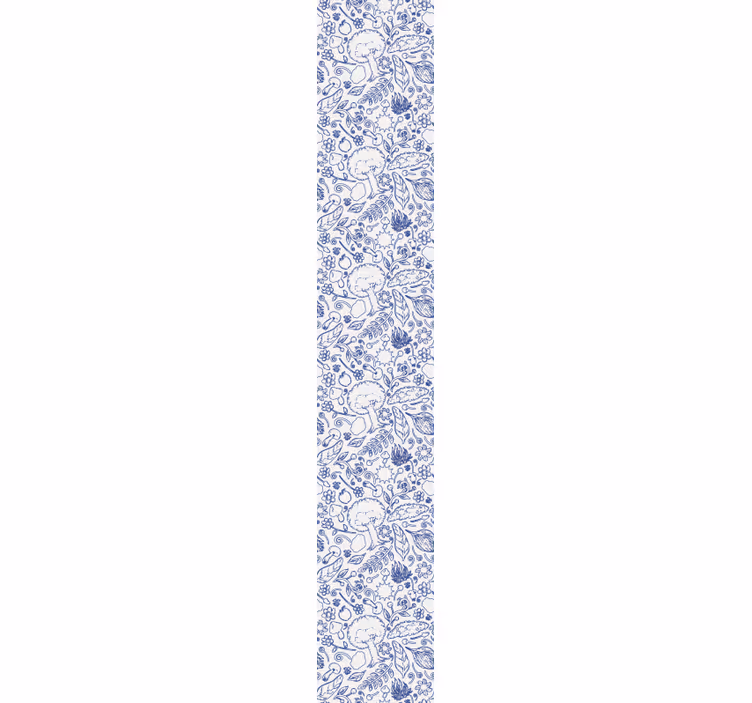 Wohnzimmer Tapete florales fliesenmuster - TenStickers