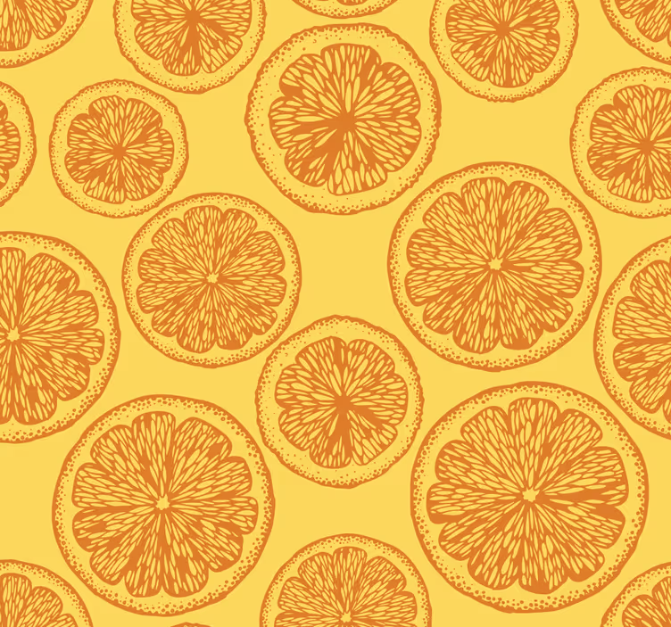 Tapete Küche Orangen Muster - TenStickers