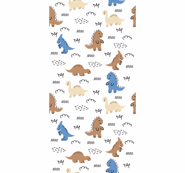 Babyzimmer Tapete dinosaurier-muster - TenStickers