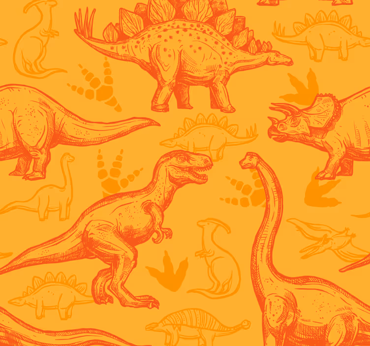 Tapete Dino dinosaurier-cartoon - TenStickers
