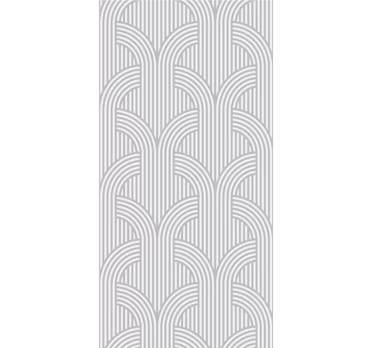 Tapete geometrisch muster mit geschwungenen linien - TenStickers