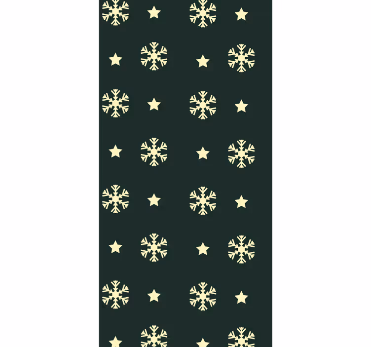 Tapete Skandinavisch skandinavische schneeflocken - TenStickers