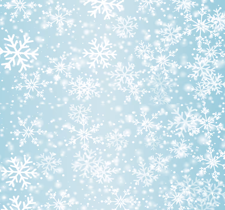 Tapete weihnachten mit schneeflockenmuster - TenStickers