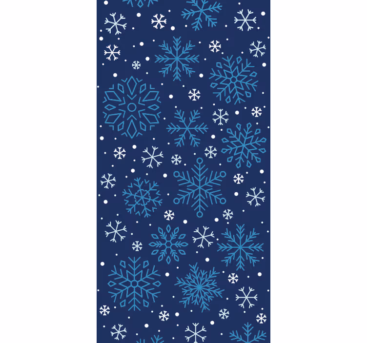 Tapete Weihnachten schneeflockenmuster - TenStickers