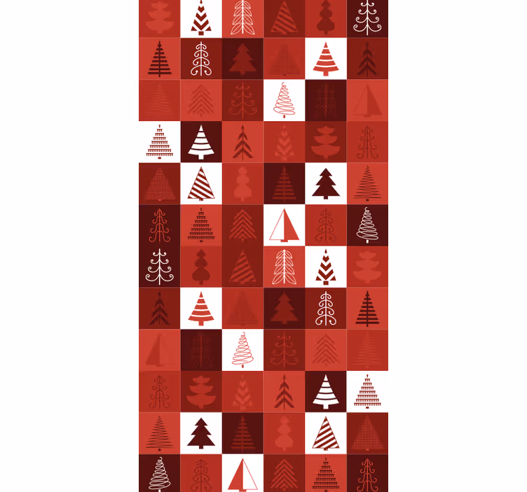 Tapete Weihnachten festliche baummuster - TenStickers