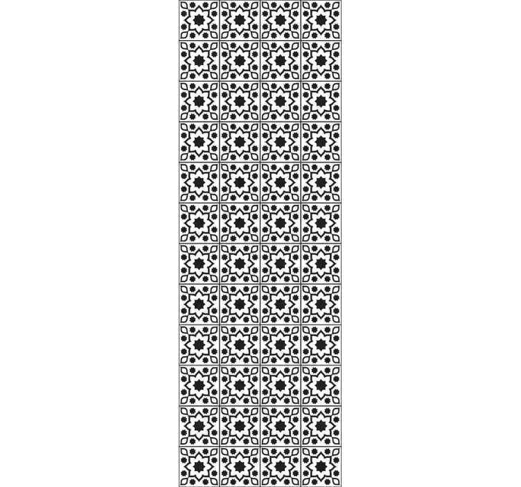 Tapete Fliesenoptik geometrisches fliesenensemble - TenStickers