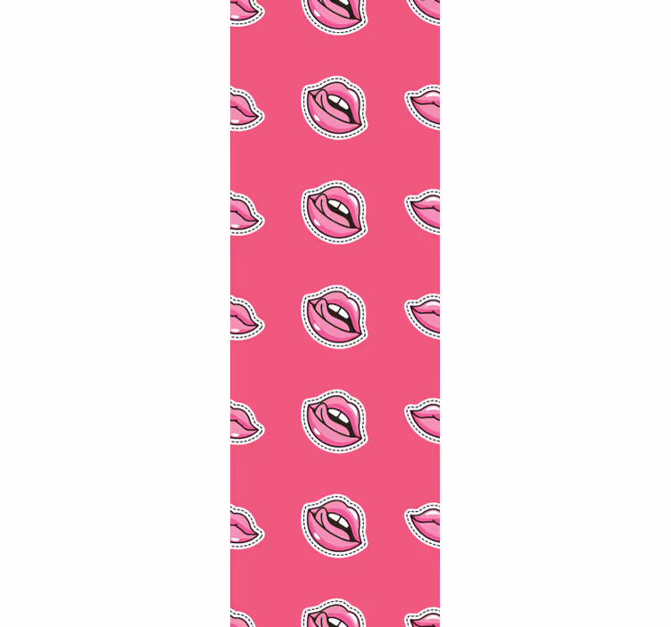 Tapete Kunst lippenmusterdesign - TenStickers