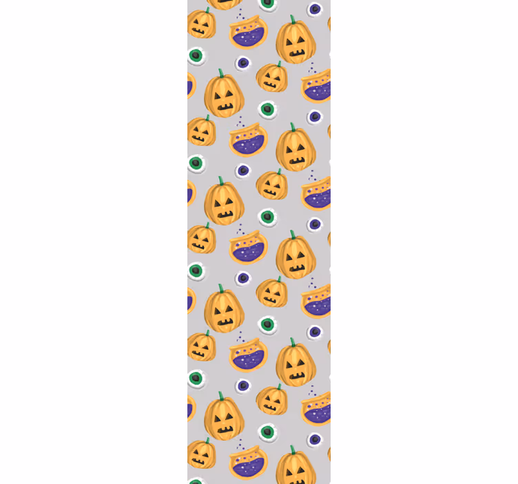 Tapete Halloween kürbismuster - TenStickers