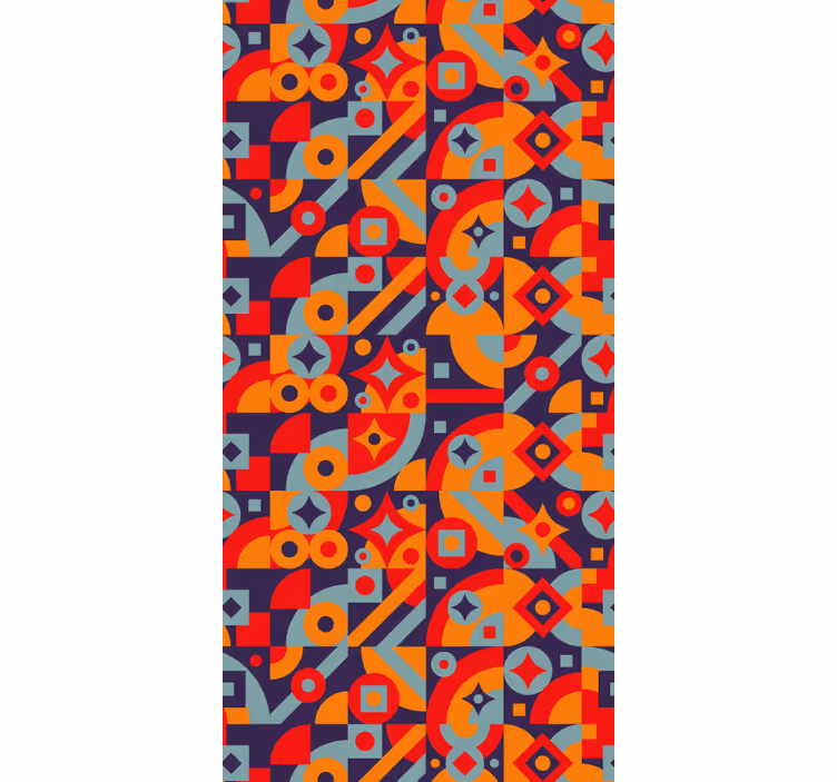 Tapete Vintage geometrische motive - TenStickers