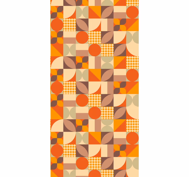 Tapete geometrisch retro-geometrische formen - TenStickers