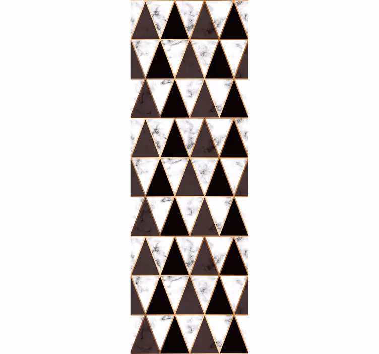 Tapete geometrisch geometrische marmordreiecke - TenStickers
