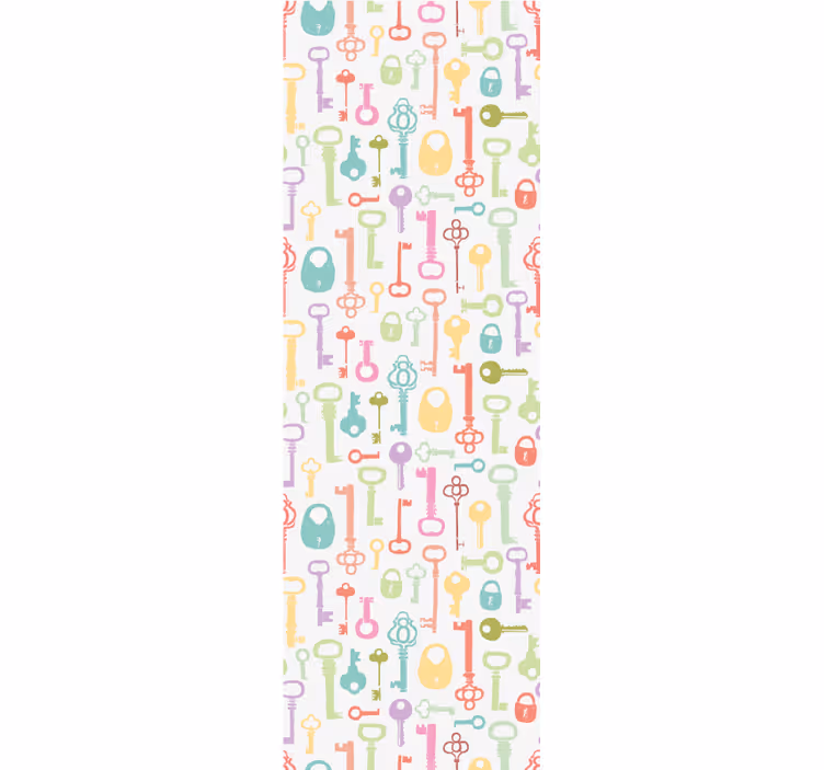 Tapete Jugendzimmer schlüsselmustermotiv - TenStickers