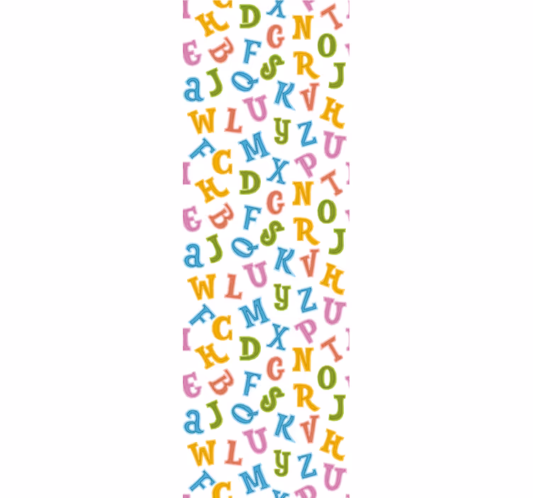 Tapete Schriftzug alphabet-spaß - TenStickers