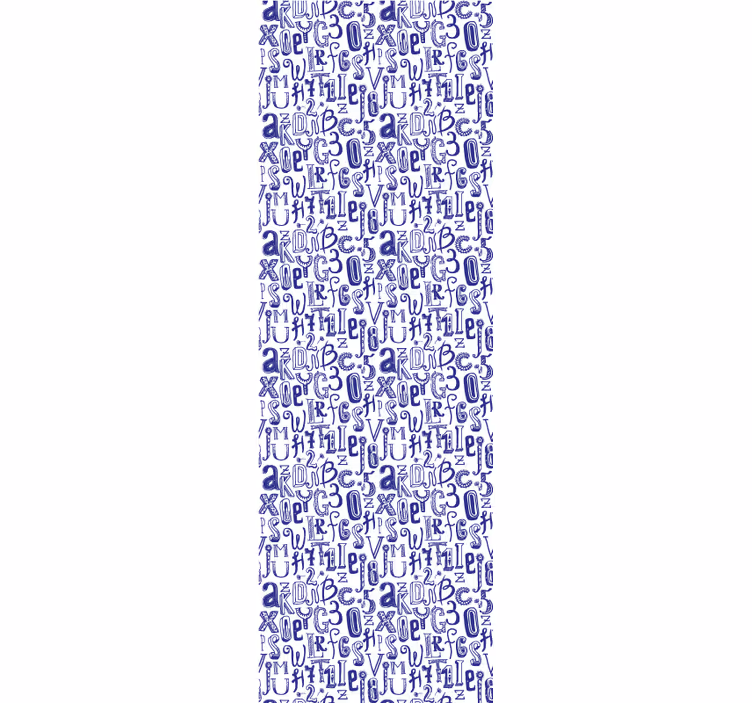 Tapete Schriftzug alphabet-motiv - TenStickers